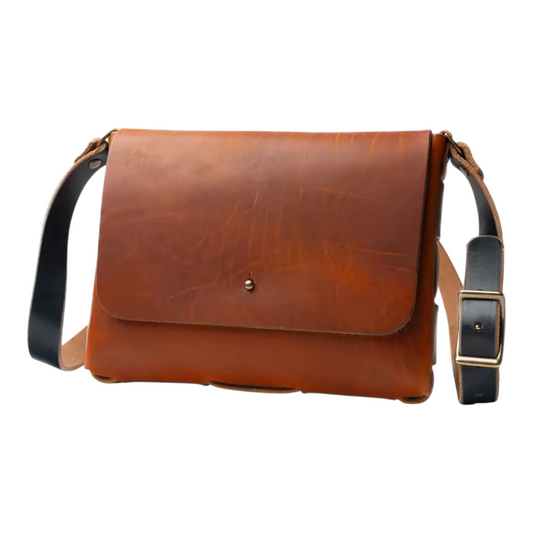 The Regent Leather Messenger Bag