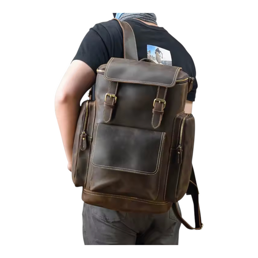The Voyager Vintage Leather Backpack