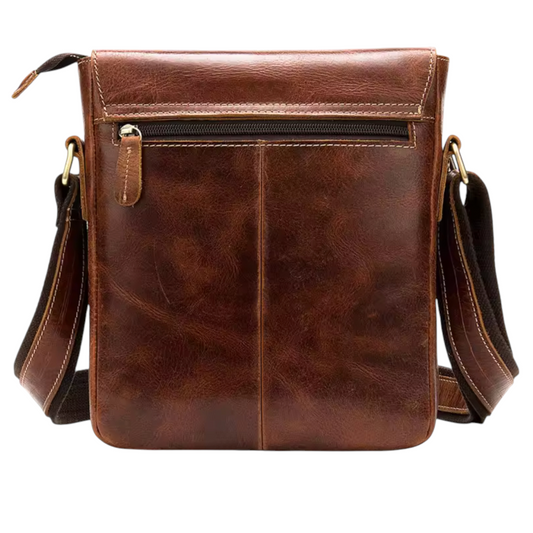 The Ashfield Leather Sling Bag (Red-Brown)