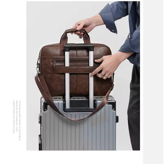 The Calderon Leather Messenger Bag