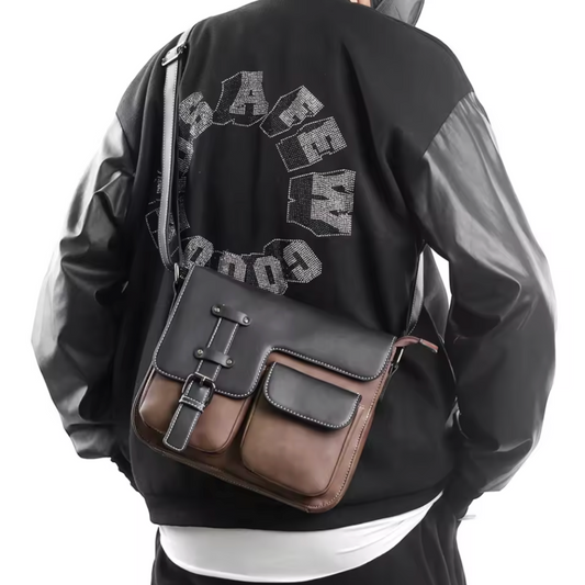 The Cambridge Vintage Vegan Leather Messenger