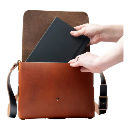 The Regent Leather Messenger Bag