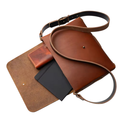 The Regent Leather Messenger Bag