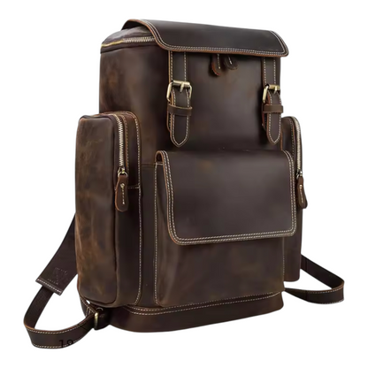 The Voyager Vintage Leather Backpack