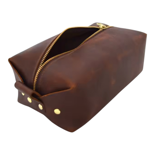 The Cambridge Leather Toiletry Bag