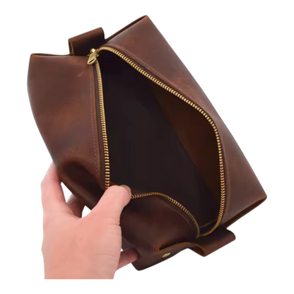 The Cambridge Leather Toiletry Bag