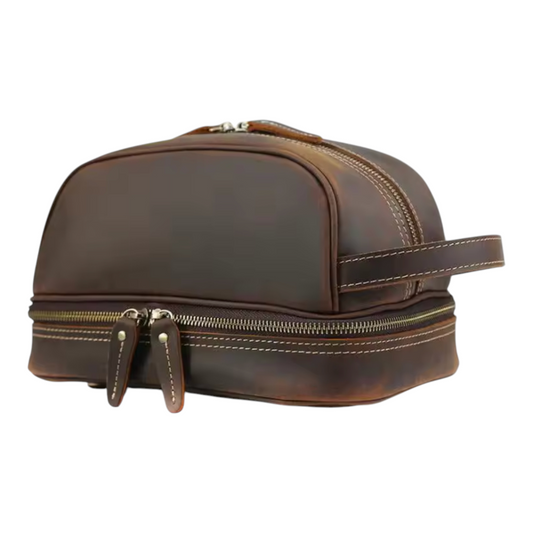 The Heritage Leather Toiletry Bag