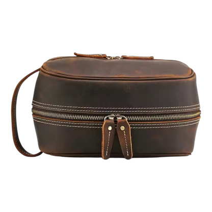 The Heritage Leather Toiletry Bag