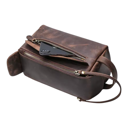 The Executive Leather Toiletry Bag