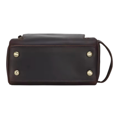 Kvaril Classic Leather Toiletry Bag