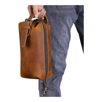 The Sovereign Leather Toiletry Bag