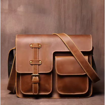 The Montford Vintage Leather Messenger Bag