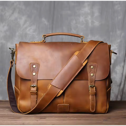 The Stratford Heritage Leather Messenger Bag