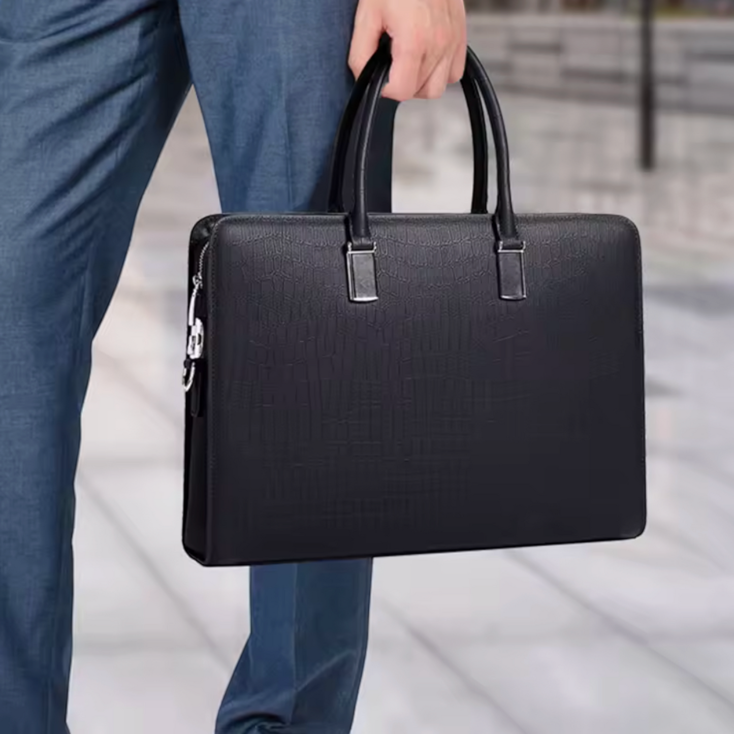 The Montague Leather Messenger Bag