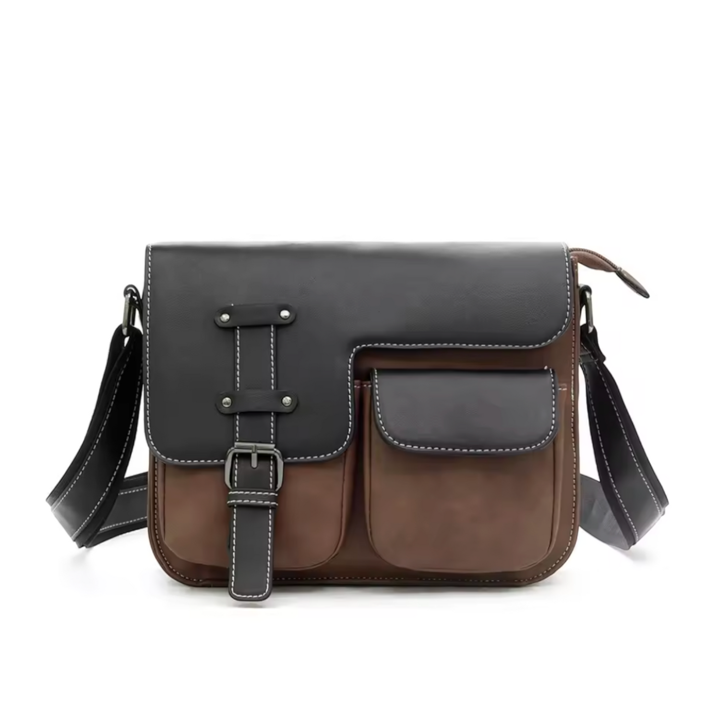 The Cambridge Vintage Vegan Leather Messenger