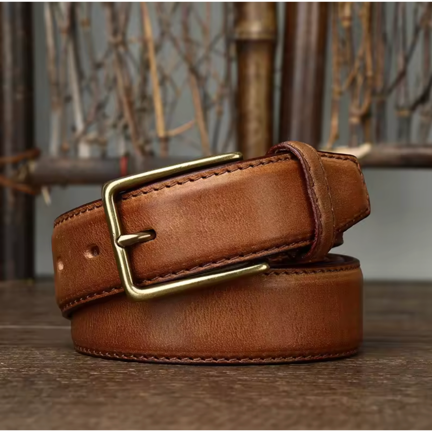 The Ashcroft Vintage Cowhide Leather Belt