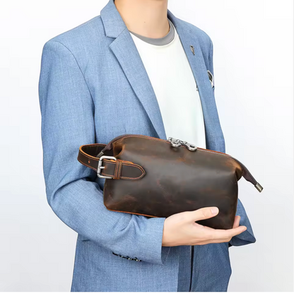 The Somerset Leather Toiletry Bag