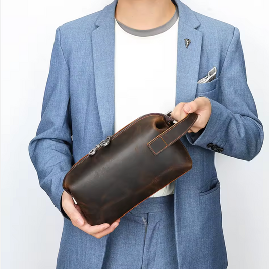 The Somerset Leather Toiletry Bag