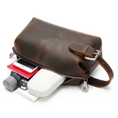 The Somerset Leather Toiletry Bag