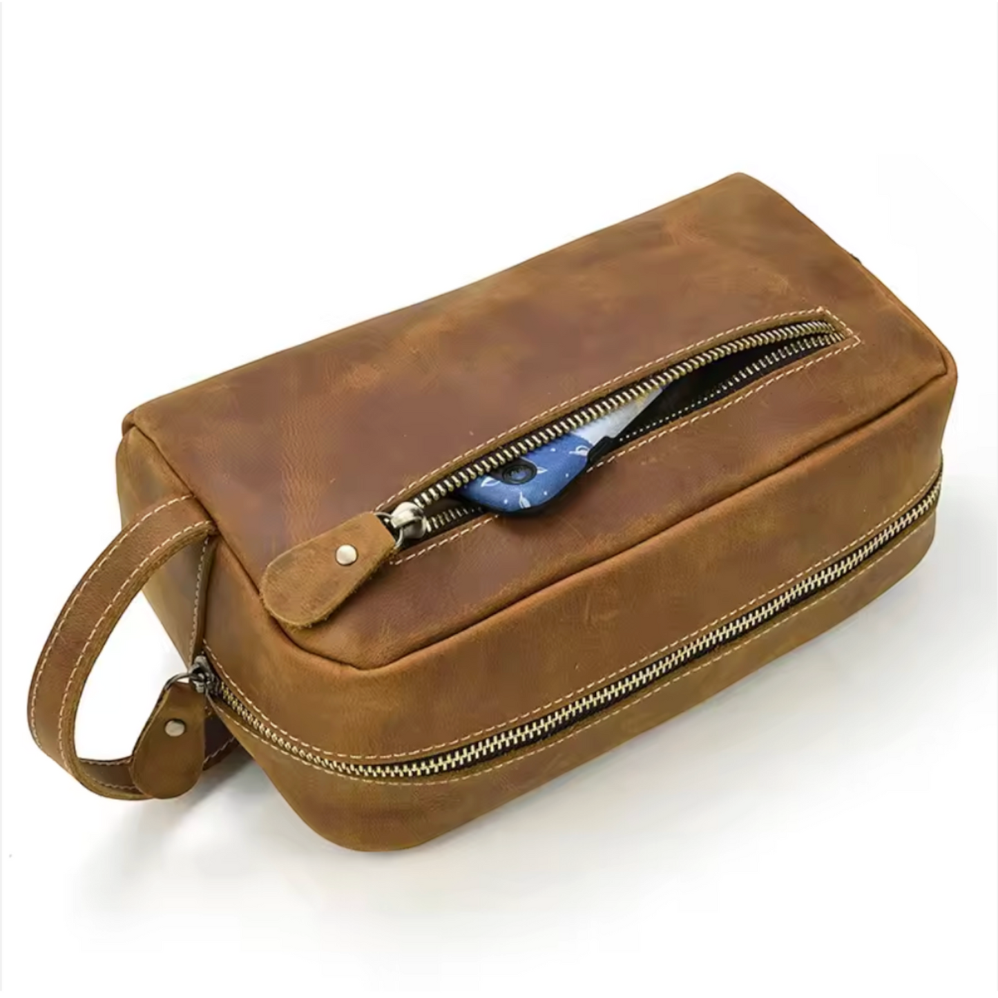 The Oxford Leather Toiletry Case