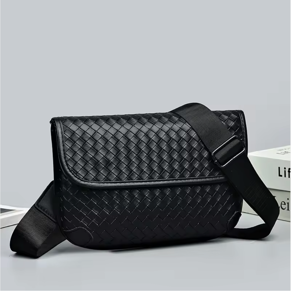 The Norwood Threaded Leather Crossbody Bag