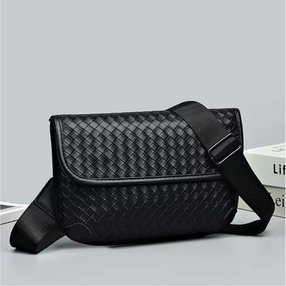 The Norwood Threaded Leather Crossbody Bag