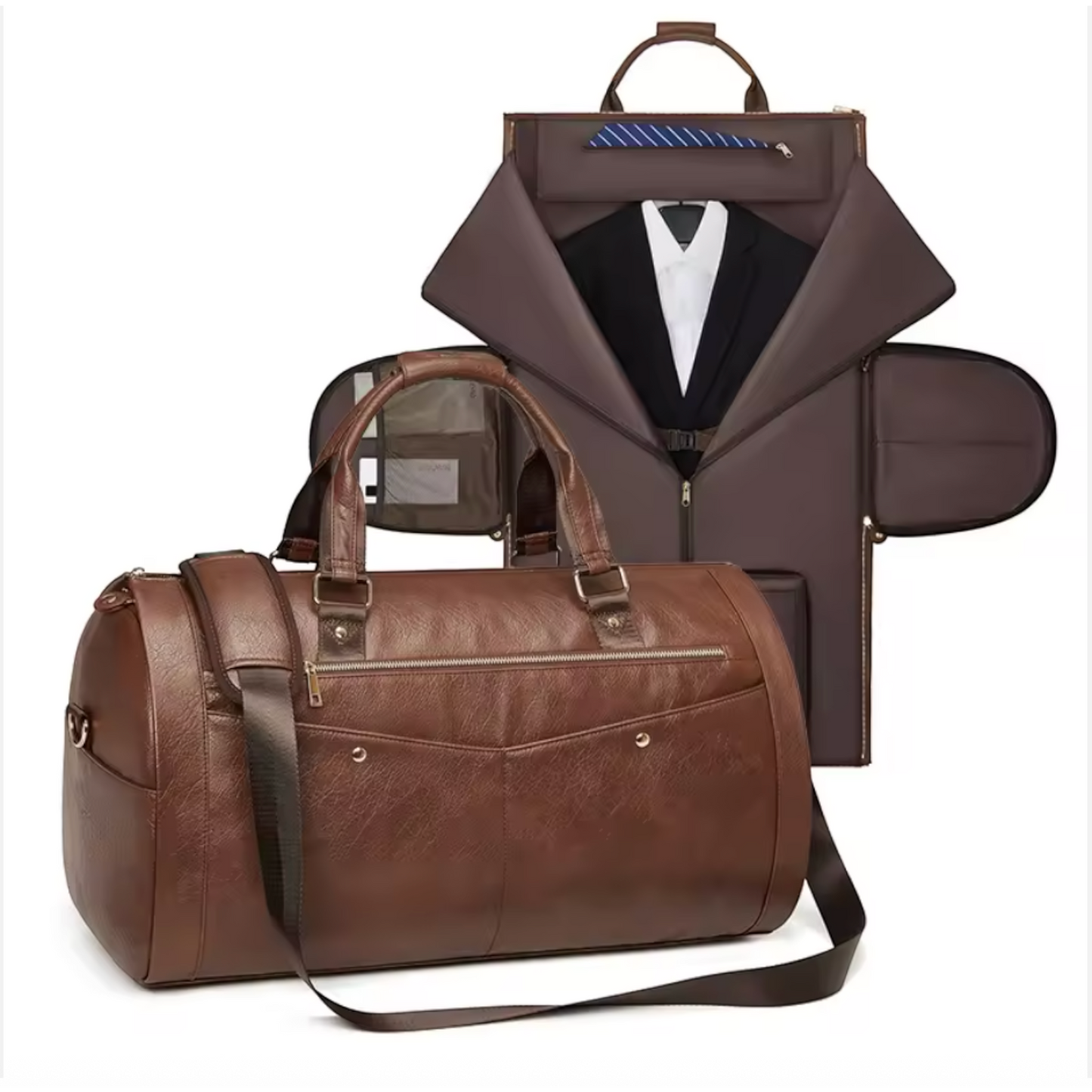 The Rutherford Retro Leather Duffle Bag