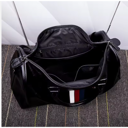 The Oxford Classic Leather Travel Duffle Bag