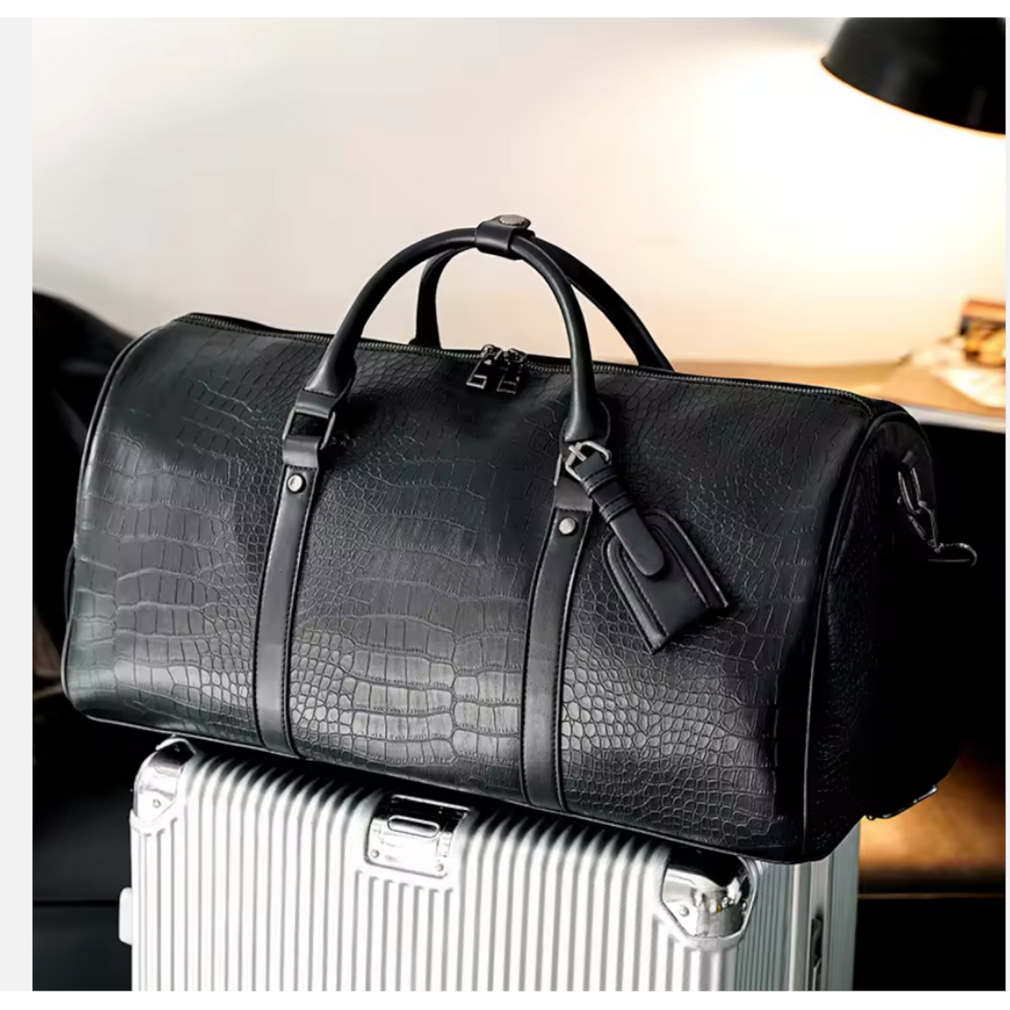 The Mayfair Waterproof Leather Travel Duffle Bag