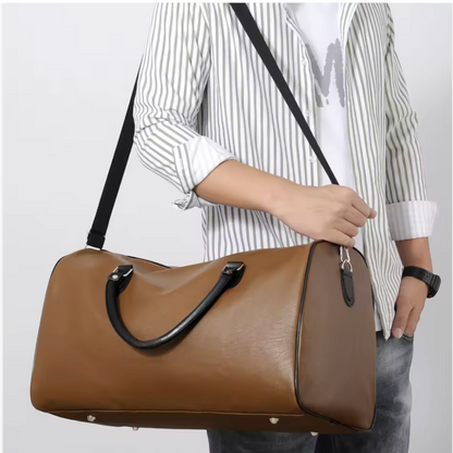 The Carlton Brown Leather Duffle Bag