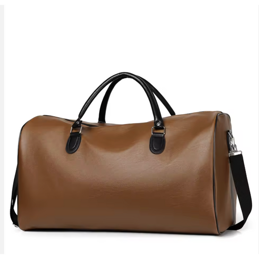 The Carlton Brown Leather Duffle Bag