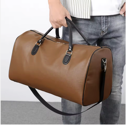 The Carlton Brown Leather Duffle Bag