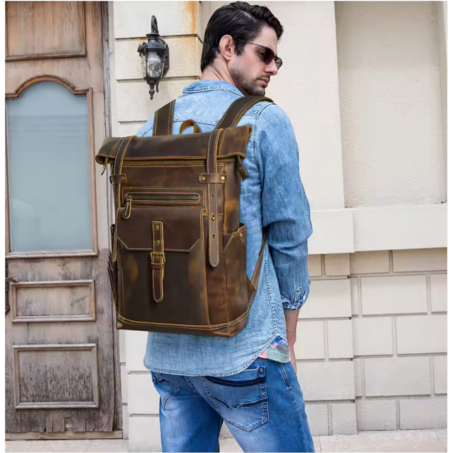 The Calderwood Leather Backpack