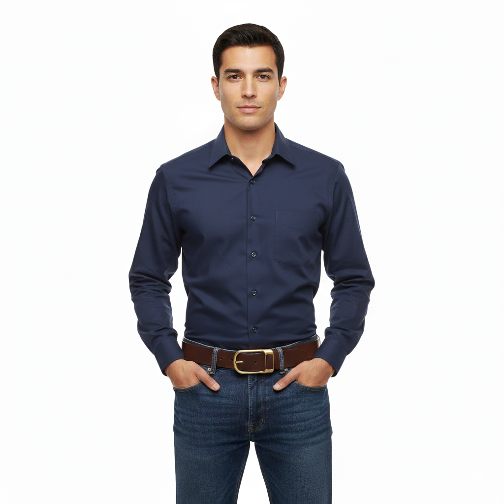 The Obsidian Leather Belt