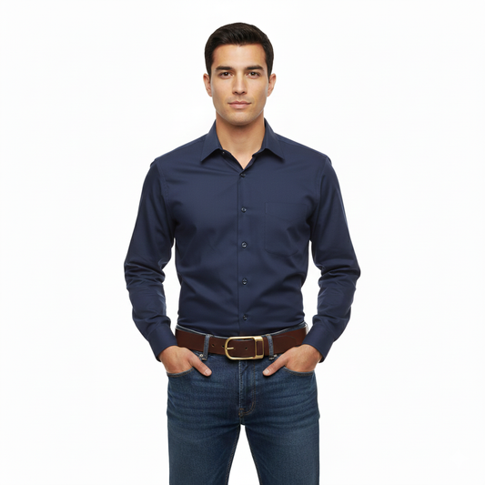 The Obsidian Leather Belt