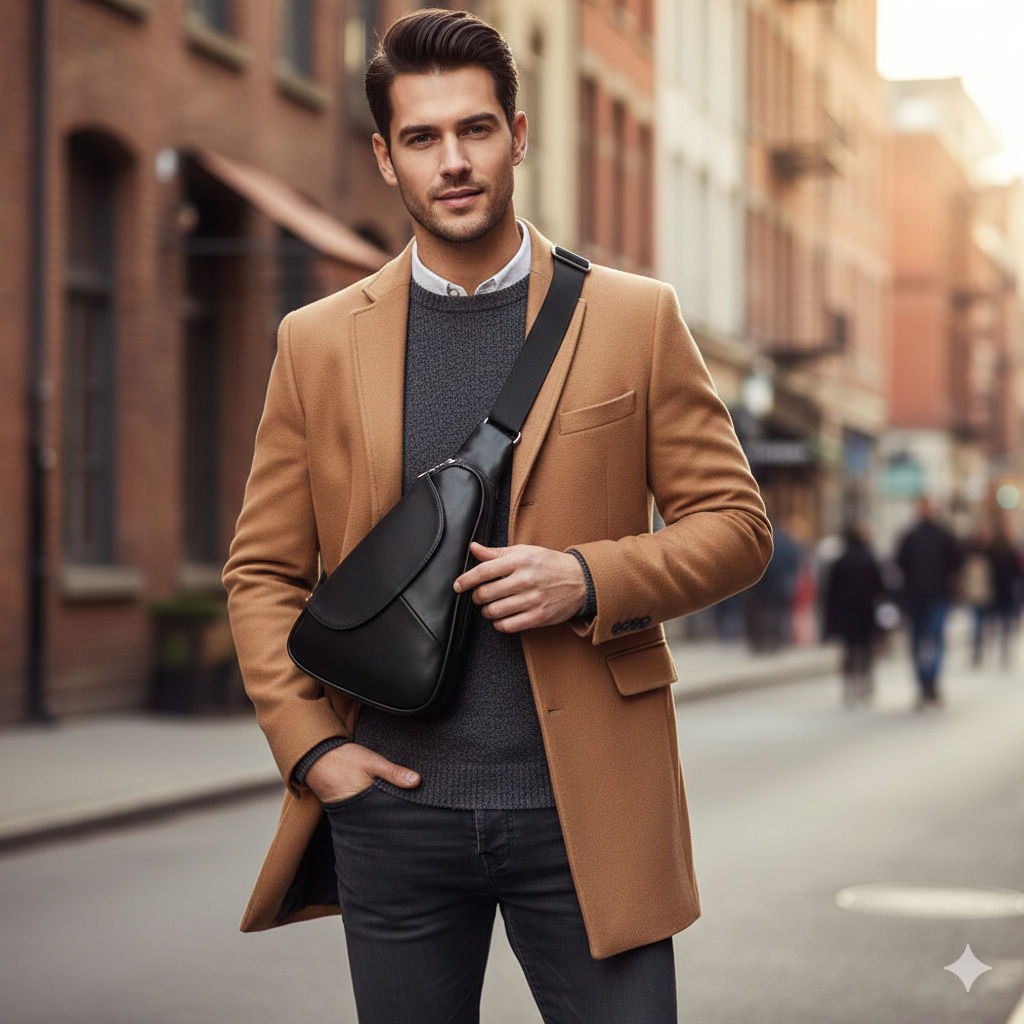 The Ridgeway Leather Chest Crossbody Bag