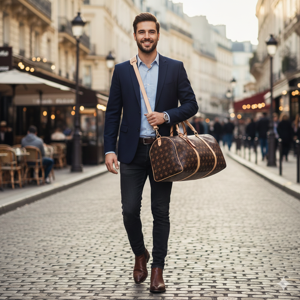 The Clifton Leather Weekender Duffel Bag