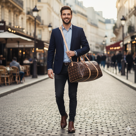 The Clifton Leather Weekender Duffel Bag