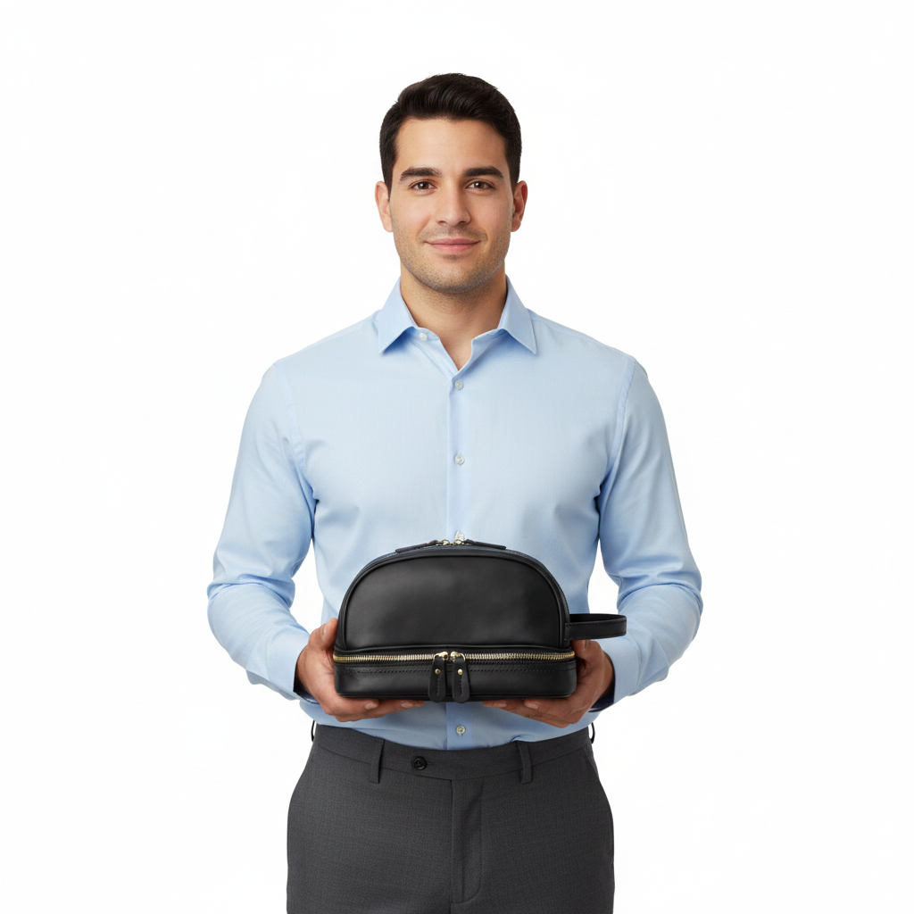 The Artisan Leather Toiletry Bag